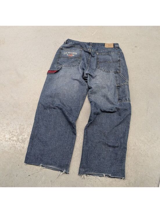 U.S. Polo Assn. Other - Vintage Y2K US Polo Assn Embroidered Carpenter Blue Jeans